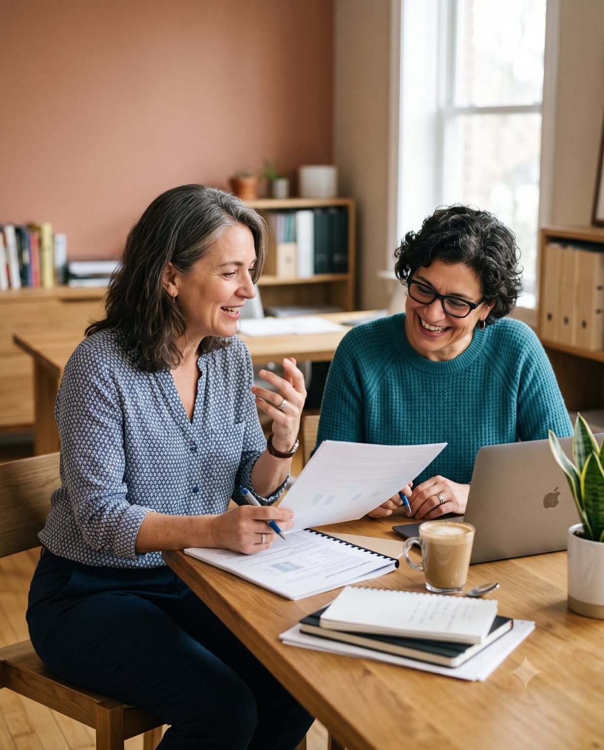 Advisors reviewing a 501(c)(3) application together