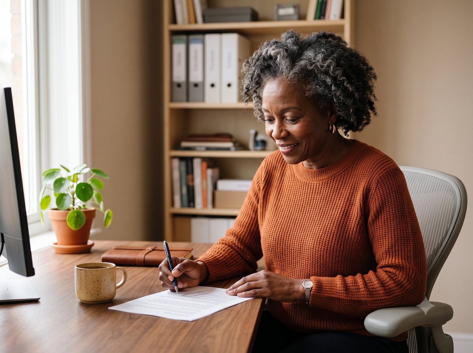 An advisor preparing a filing-ready package