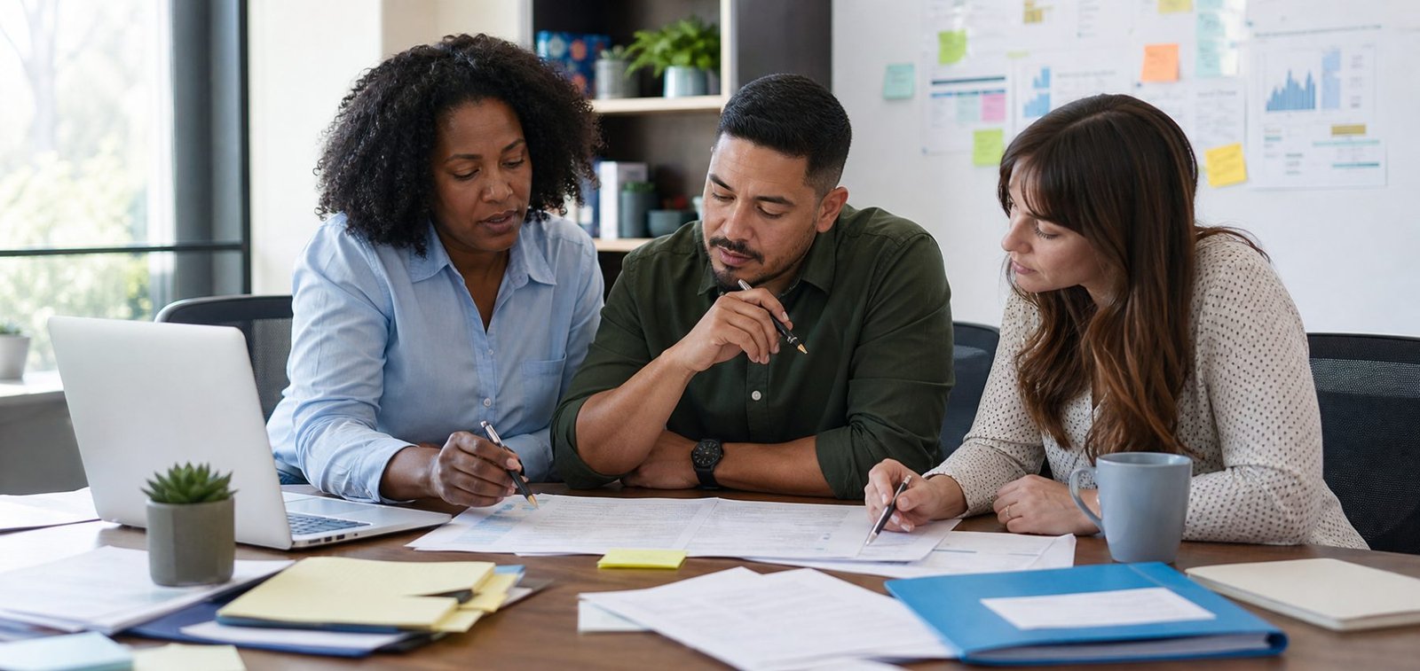 An advisor reviewing a proposal findings memo