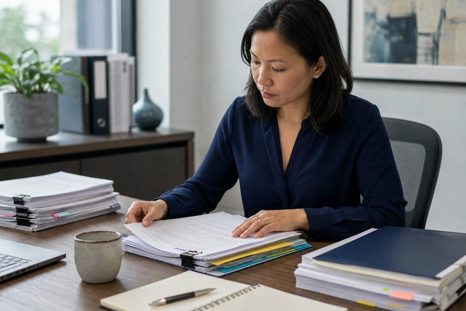 An advisor reviewing a governance document